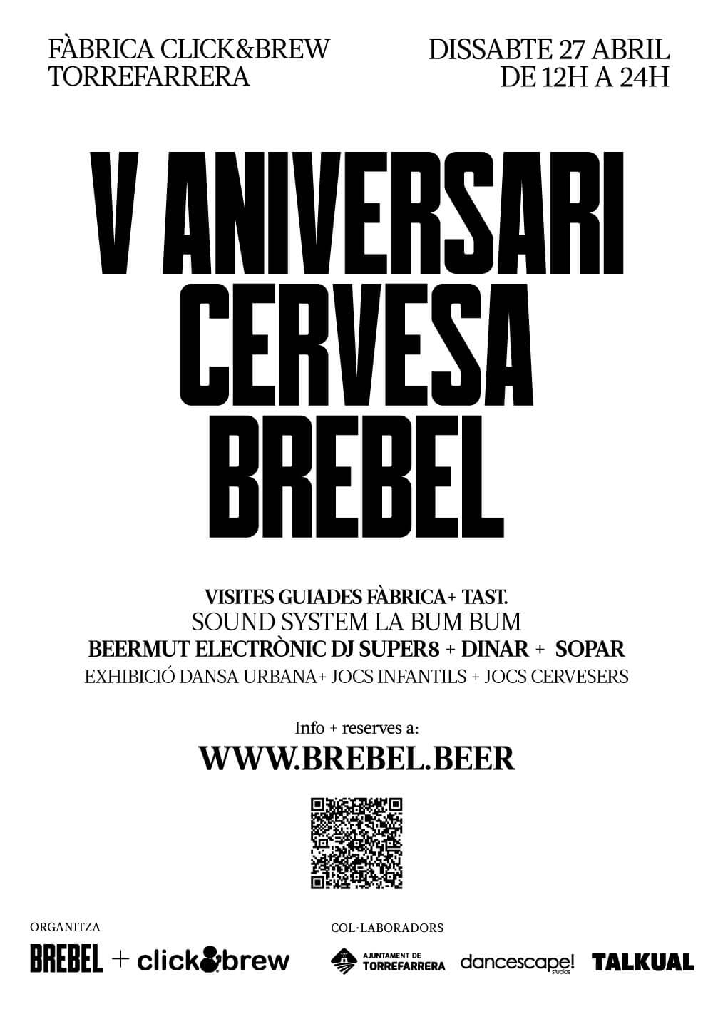 quinto aniversario cerveza Brebel
